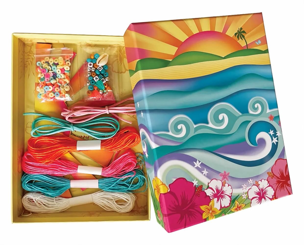 BOX CANDIY Woven Friendship Bracelets DIY Kit - 200+ Beads & Threads in Keepsake Gift Box for Teens, Best Friends & Couples | Perfect for Birthday Gifts, Party Favors & Craft Projects