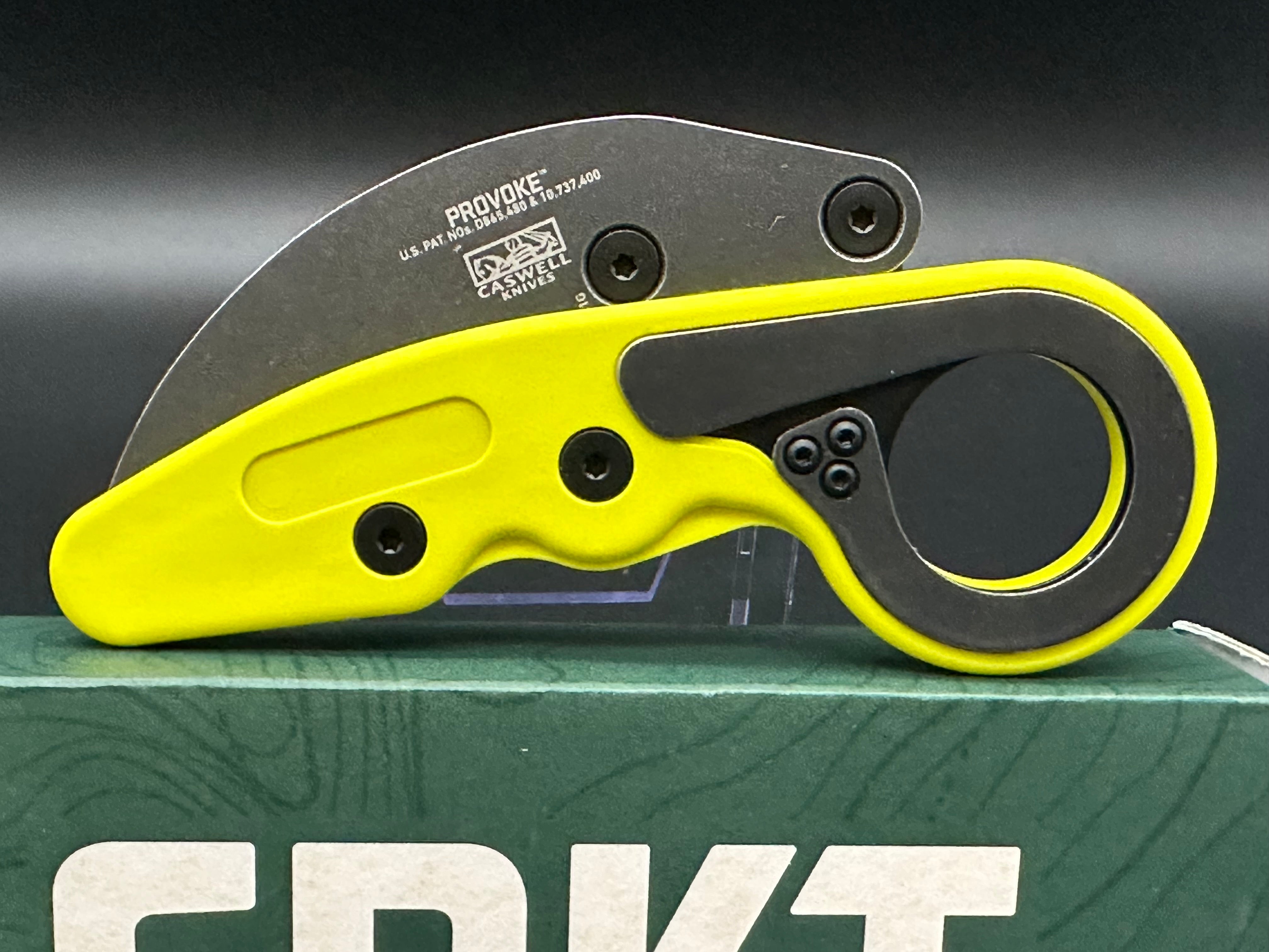 CRKT Provoke Zap Kinematic Morphing Karambit Folding Knife - 2.4