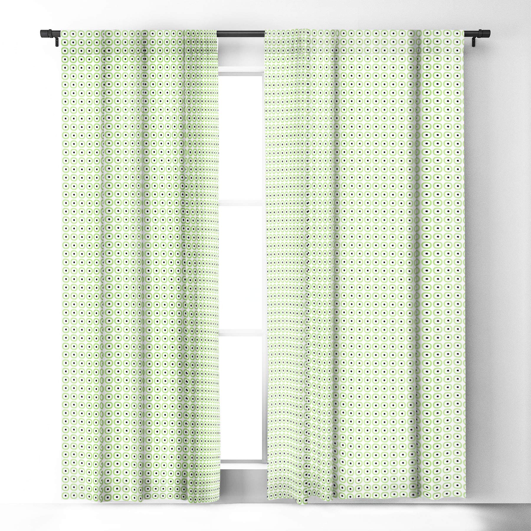 Caroline Okun Yarmouth Blackout Curtains - Green 50x84 Inch Thermal Insulated Window Drapes for Bedroom & Living Room - Noise Reducing, Light Blocking, Energy Saving Home Decor