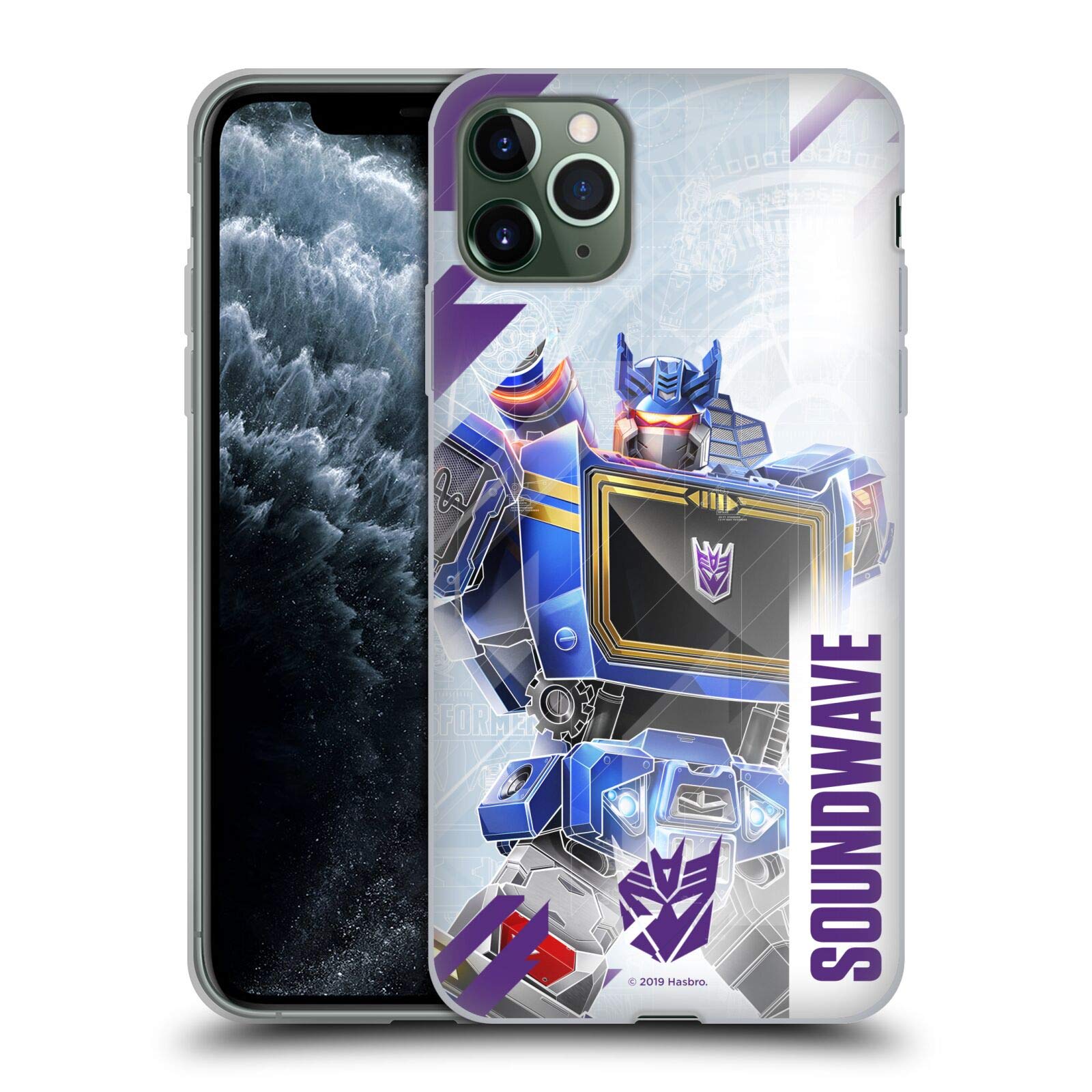 Officially Licensed Transformers Soundwave Decepticons Gel Case for iPhone 11 Pro Max - Durable Soft Protective Phone Cover with Premium Key Art Design | Perfect for Fans, Collectors and Daily Use