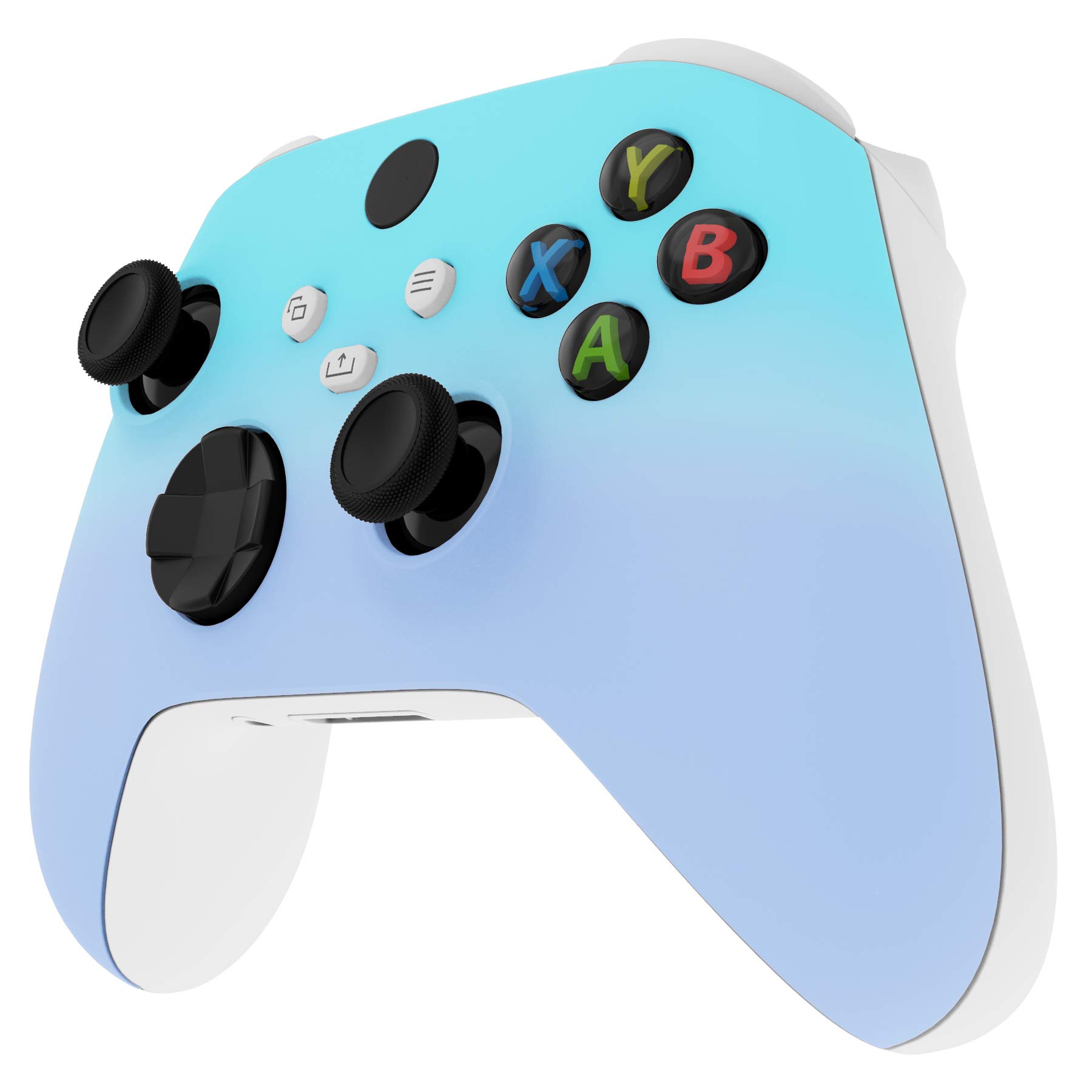 eXtremeRate Custom Gradient Blue Violet Replacement Shell for Xbox Series X & S Controller - Faceplate Cover for Xbox Core Wireless Controller (Controller Not Included) - Perfect for Gaming Enthusiasts & Custom Mods