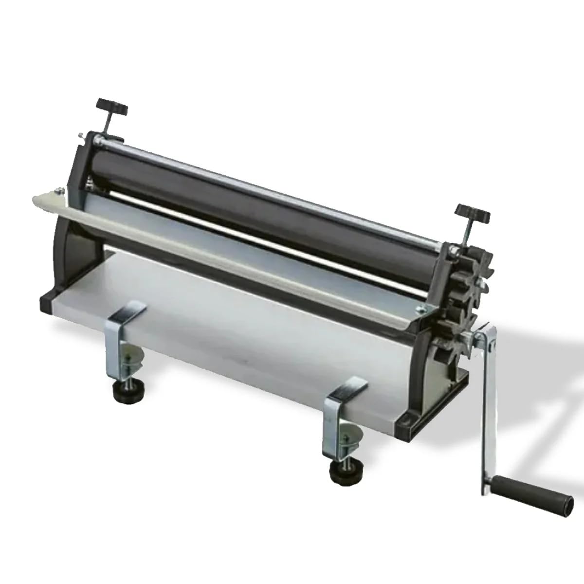 18-Inch Pizza Dough Roller Machine with Hand Crank - Commercial Pasta Maker & Dough Sheeter with Non-Stick Rollers, Thickness Control - Heavy Duty Stainless Steel & Aluminum Construction - Perfect for Pizzerias, Bakeries & Home Kitchens