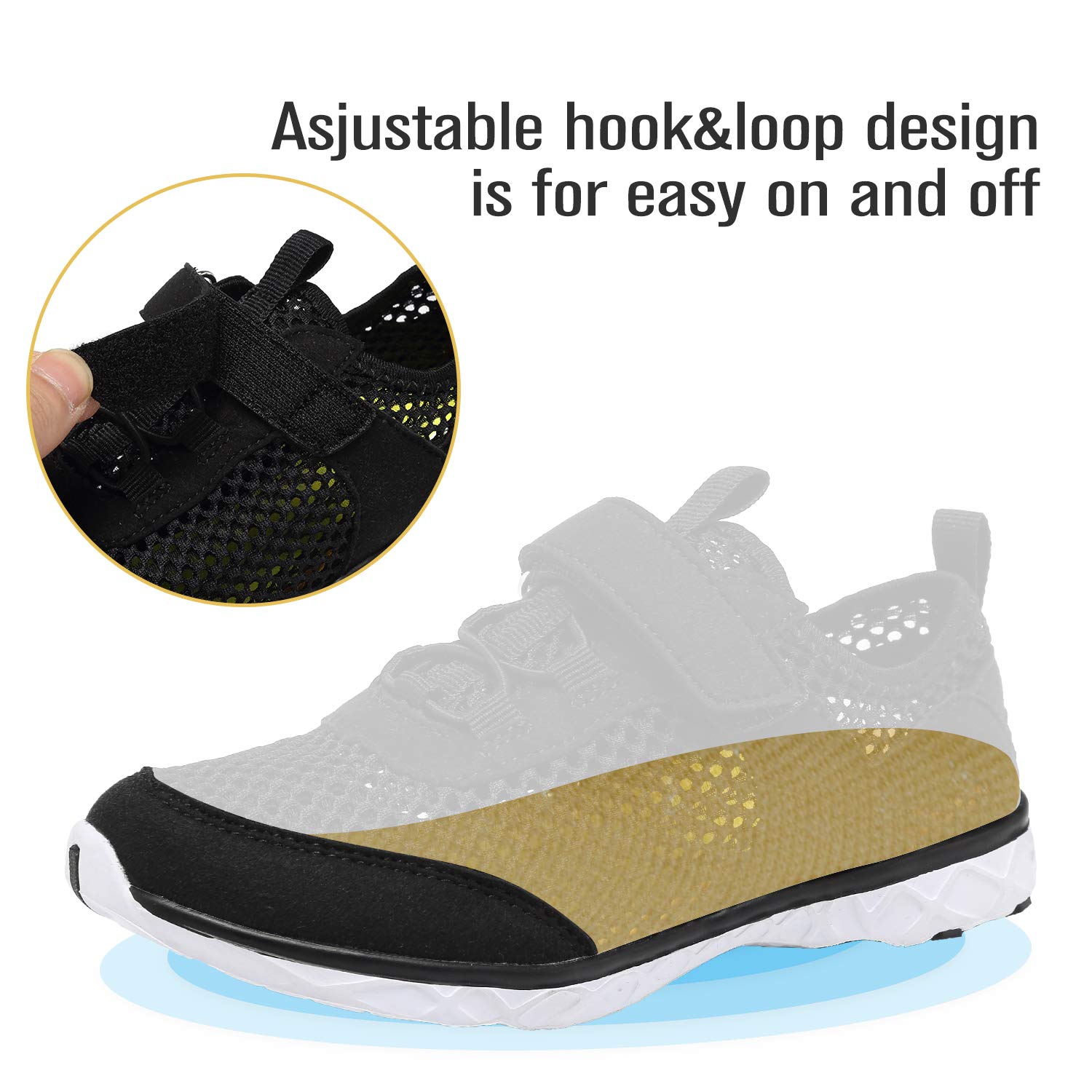 CIOR Kids Water Shoes - Lightweight Swim Sneakers for Toddler & Big Kid - Beach & Pool Use