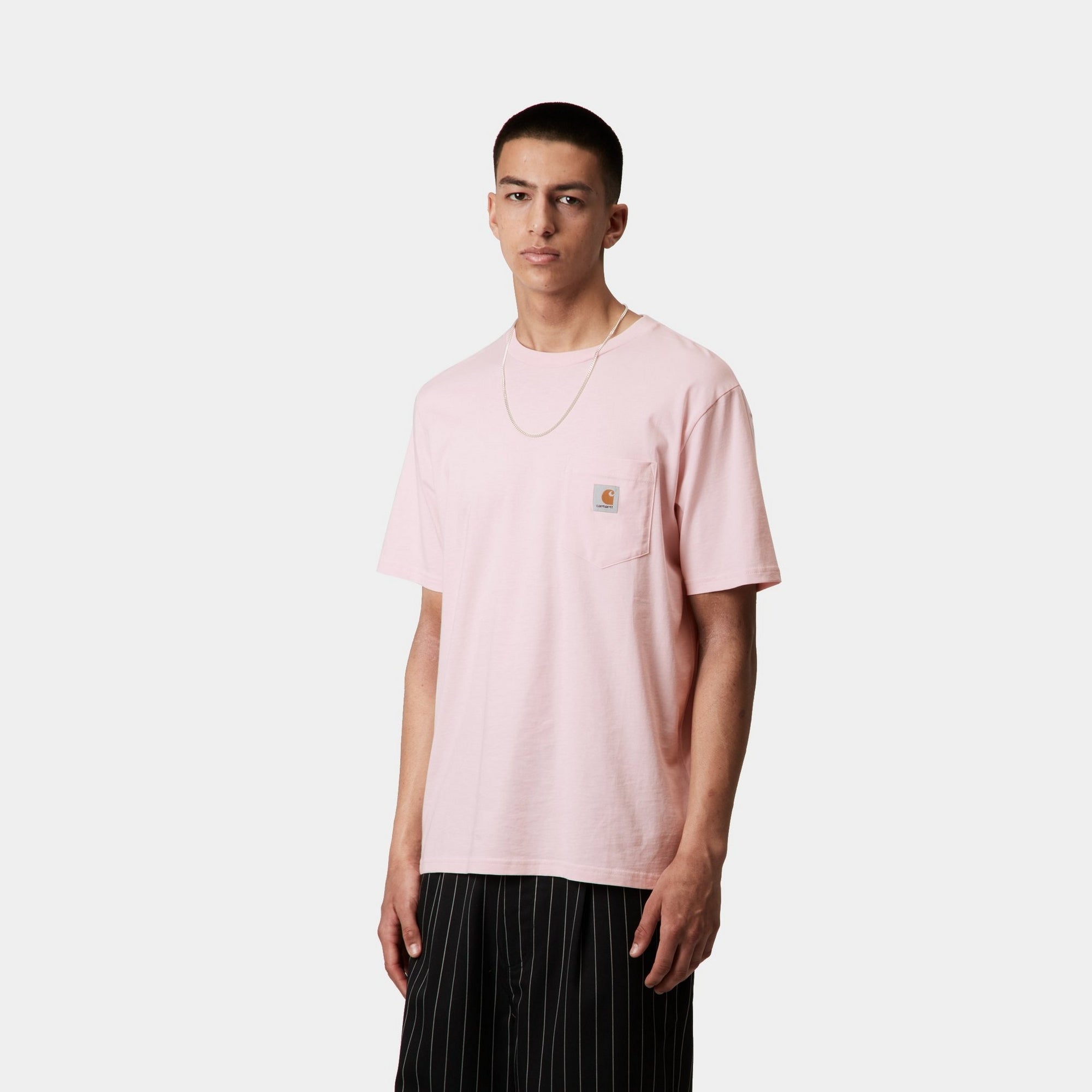 Breathable Pocket T-Shirt for Women | Soft Cotton Casual Tee in Air Pink | Perfect for Everyday Wear, Gym & Outings