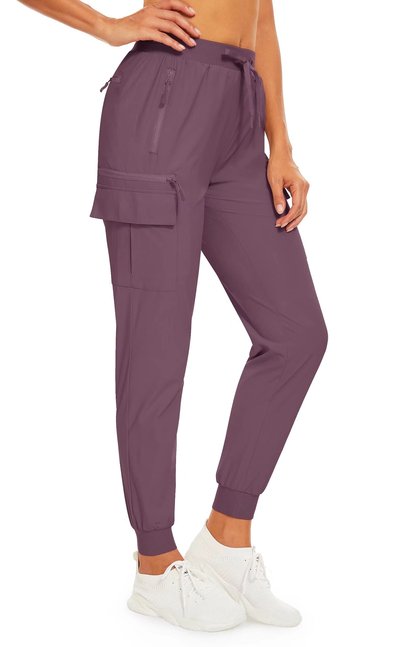 MAGCOMSEN Women's Hiking Pants - Cargo Joggers with 6 Pockets, Quick Dry Lightweight Sweatpants for Work, Running, Gym & Yoga | Outdoor Adventure & Travel Essentials