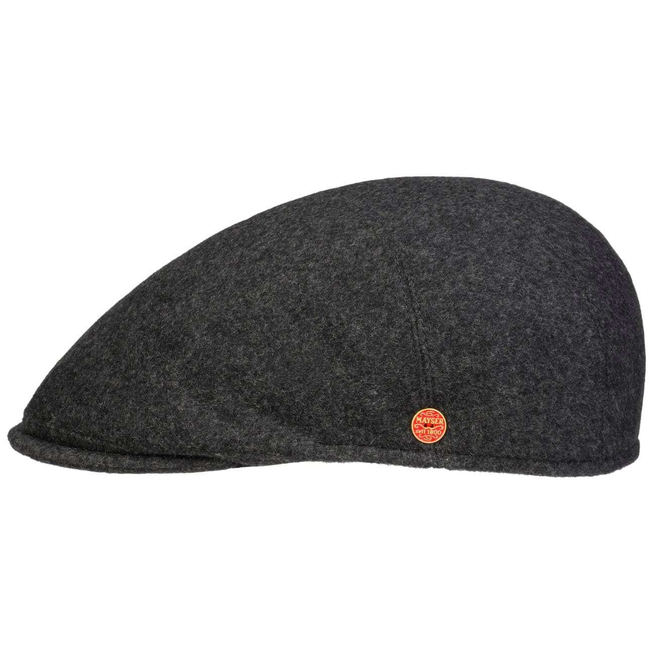 Mayser Sidney Wool Blend Flat Cap for Men - Classic Vintage Style Hat for Casual & Outdoor Wear