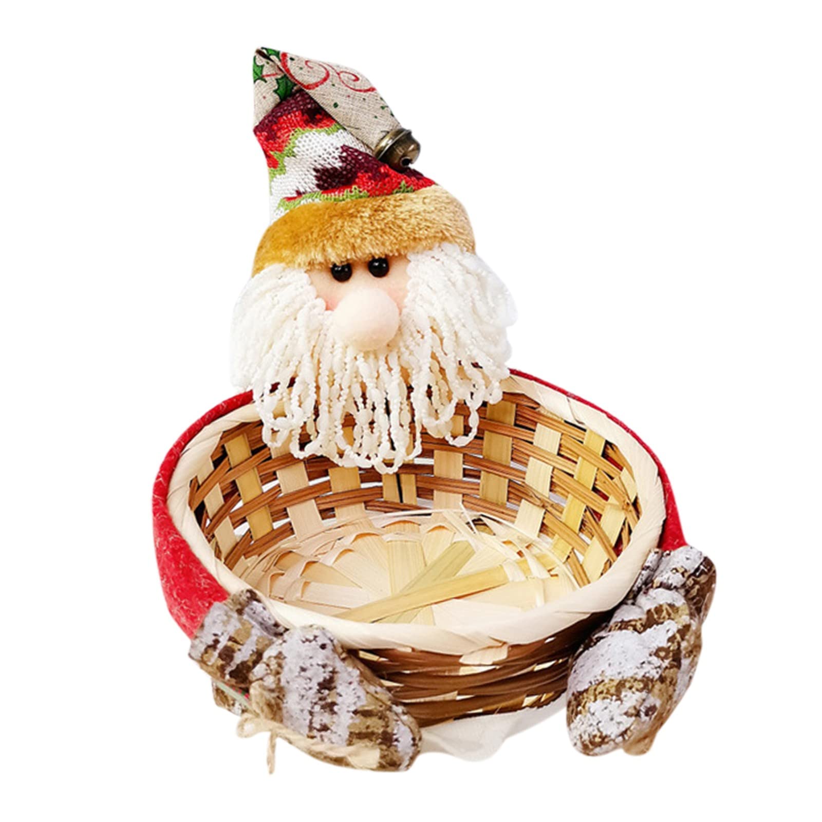 Large Christmas Storage Basket for Gifts, Decorations & Candy - Santa-Themed Organizer for Under Bed, Drawers & Home Organization | Perfect for Holiday Decor, Gift Wrapping & Seasonal Storage