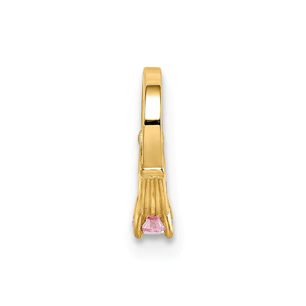 14K Gold Pink CZ Ring - Elegant Jewelry for Parties & Gifts