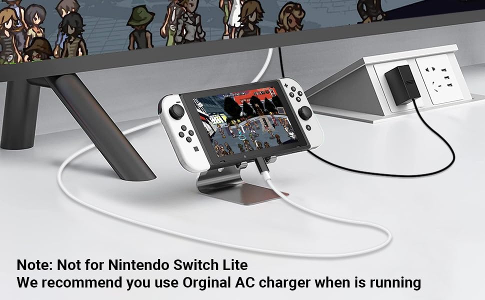 Nintendo Switch Dock & Switch OLED Dock - 6FT HDMI Cable, Type C to HDMI Adapter with 1080P@60Hz Output & 100W PD Charging - Perfect for TV Gaming & Home Entertainment