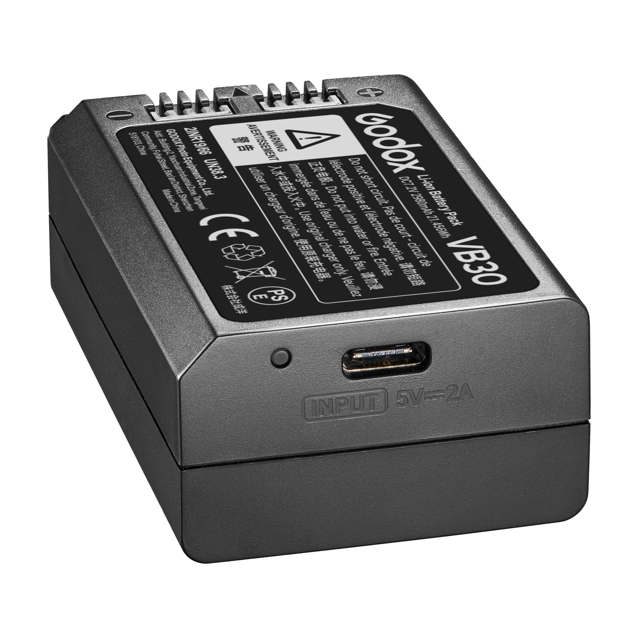 Godox V1 Pro VB30 Replacement Battery - Compatible with Round Head Speedlite Flash - Perfect for Professional Photography & Studio Lighting