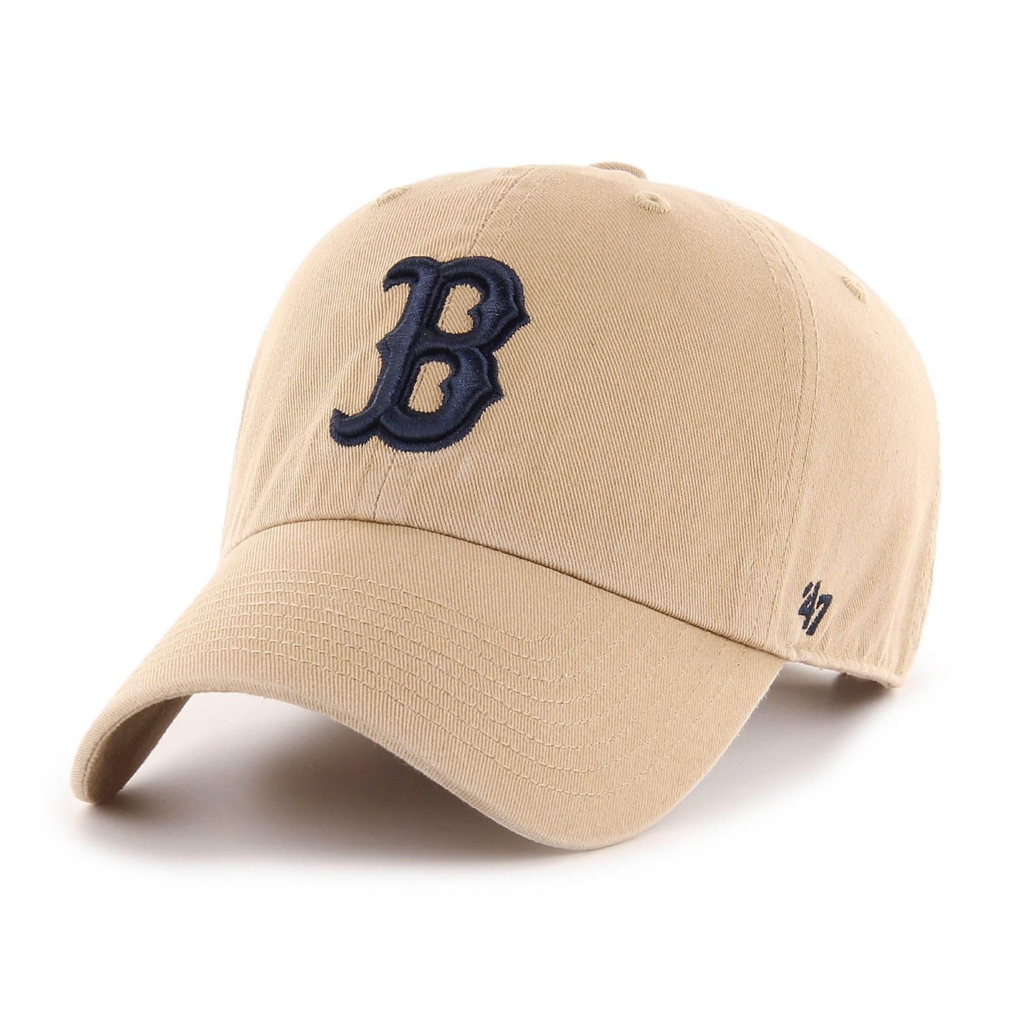 47 Brand MLB Boston Red Sox Khaki Baseball Cap - Adjustable Snapback Hat for Men & Women - Perfect for Games, Outdoor Activities & Casual Wear