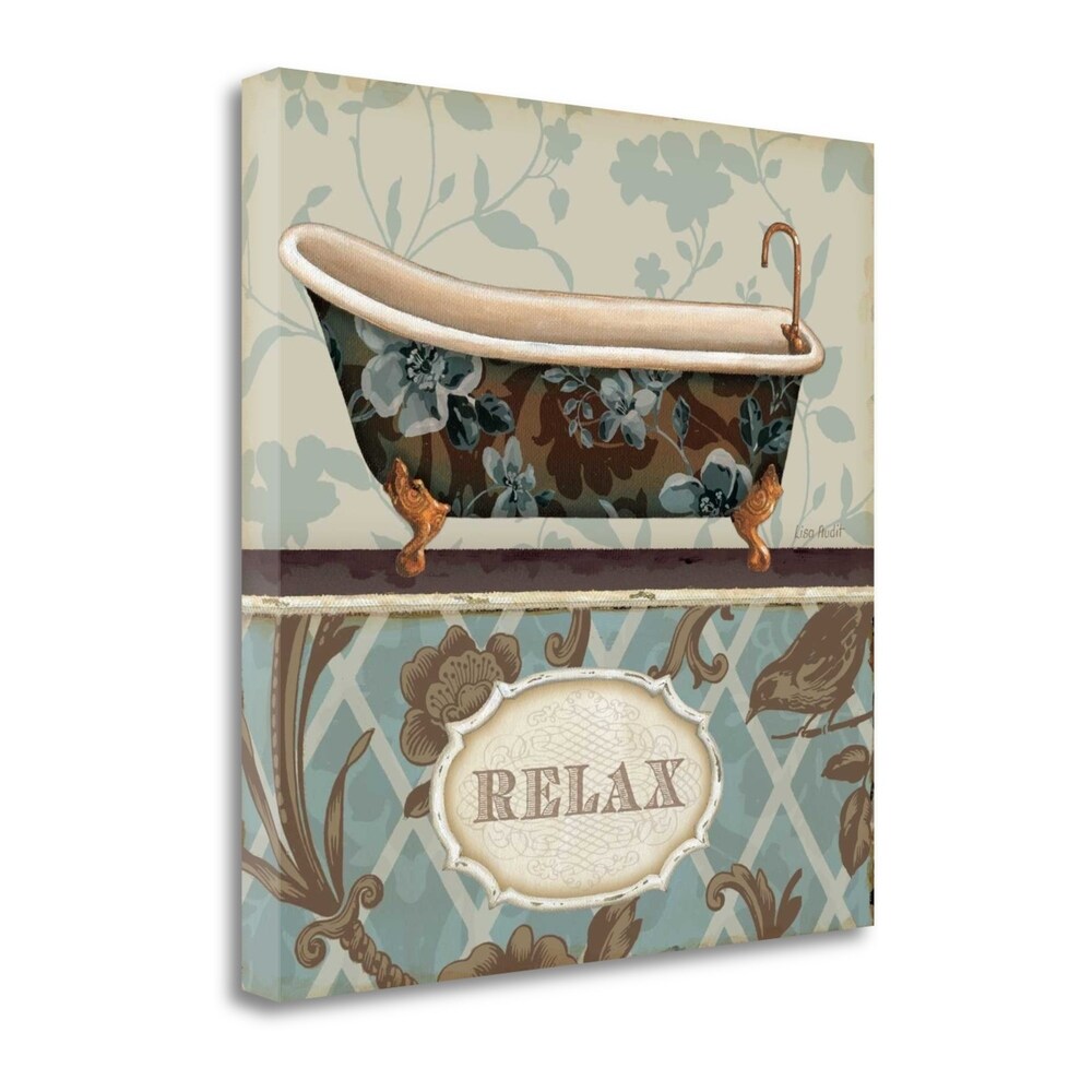 Bathroom Bliss by Lisa Audit - Premium Fine Art Giclee Print on Gallery Wrapped Canvas, Ready to Hang Wall Decor for Bathroom, Bedroom & Living Room