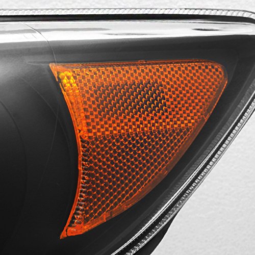 AKKON Black Headlights Replacement Pair Set for Toyota Corolla S & XRS - Driver & Passenger Side - Upgrade for Night Driving & Enhanced Style