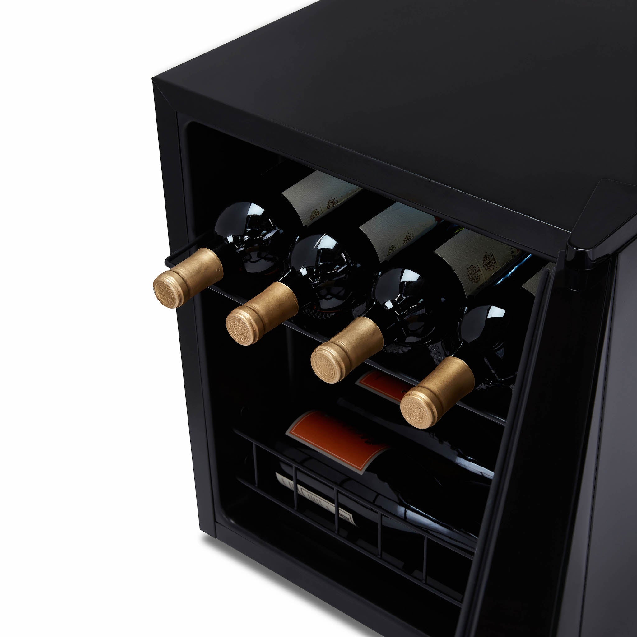 Luma® 16 Bottle 16.9 oz Black Freestanding Wine Cooler Refrigerator - Perfect for Home, Office, or Restaurant Wine Storage and Display