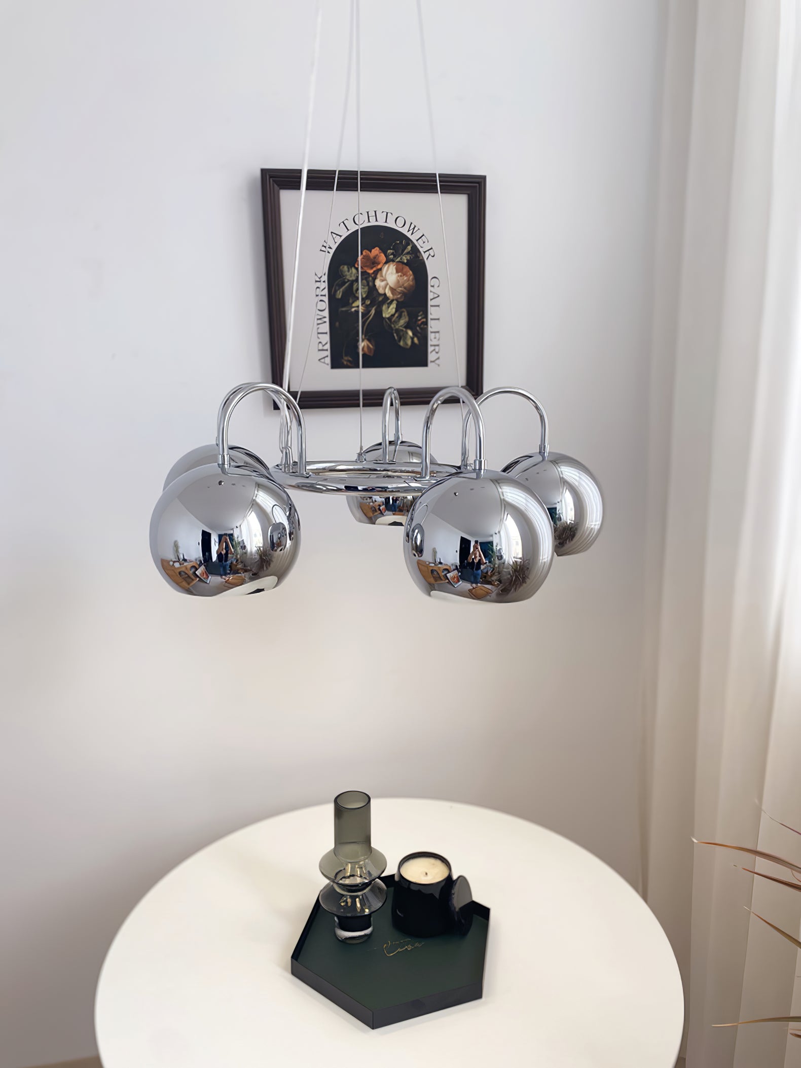 Eyeball Chandeliers - Unique Gothic Halloween Decor for Home, Party & Haunted House Lighting - Spooky Eyeball Ceiling Light Fixture for Living Room, Dining Room & Bedroom