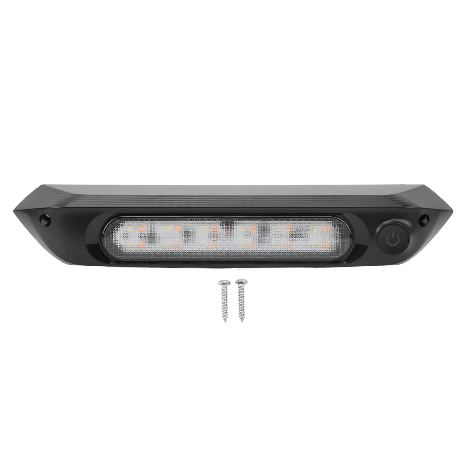 8W LED Awning Light for RV, Yacht & Porch - Black Shell Utility Strip Light | Perfect for Outdoor Camping, Marine & Home Decoration