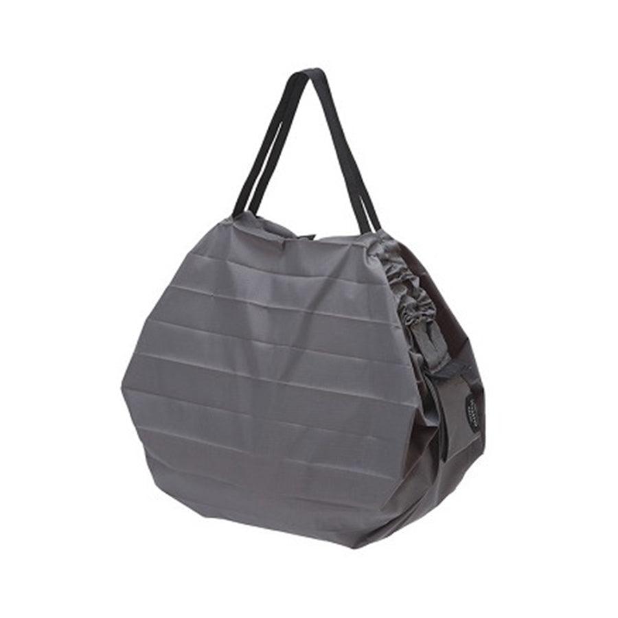 SHUPATTO Compact Foldable Tote Bag (Medium) - Charcoal Black - Lightweight & Portable for Travel, Shopping, and Daily Use
