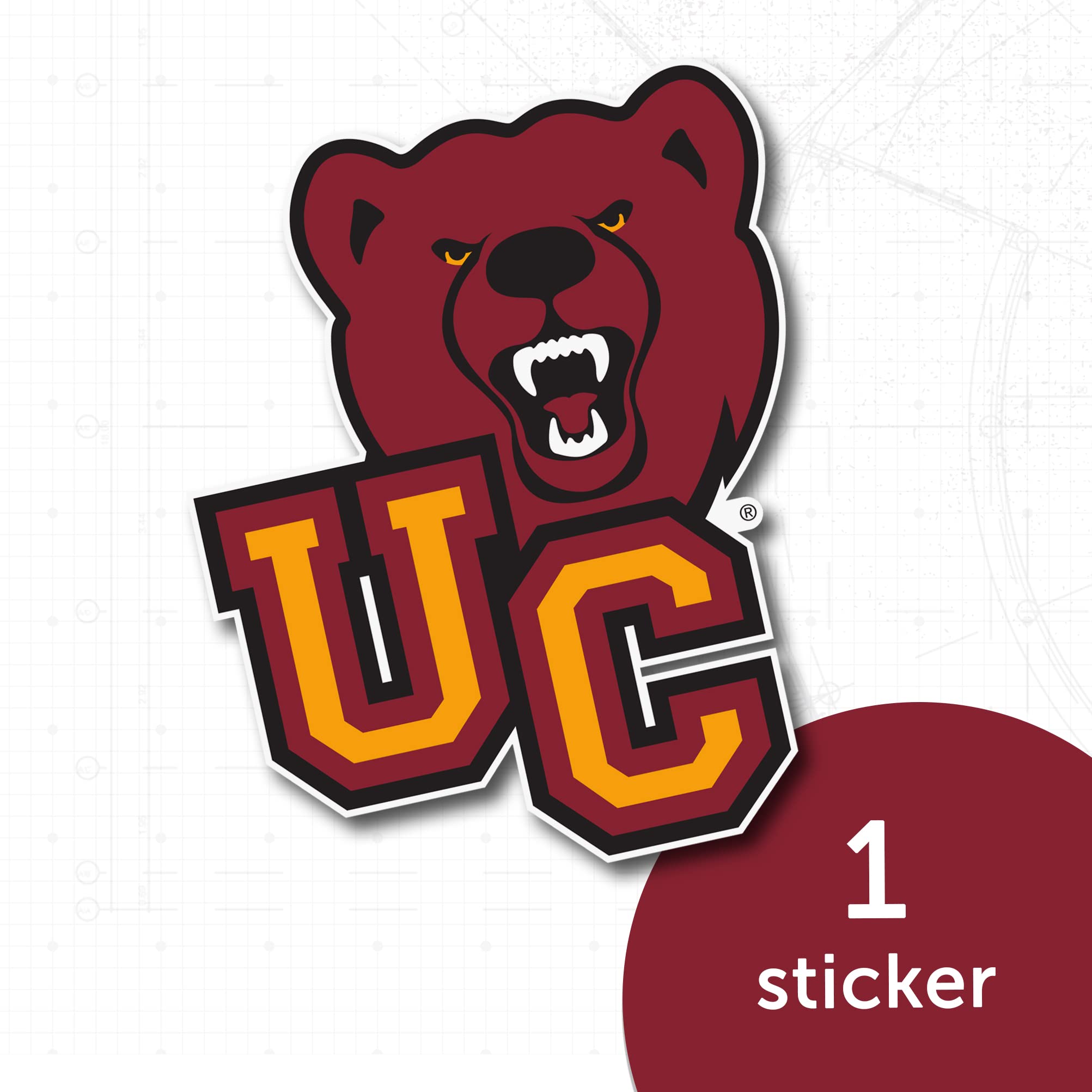 Desert Cactus Ursinus College Bears Vinyl Decal Sticker - Waterproof Laptop, Water Bottle, Car, Scrapbook Decor - Perfect for College Dorm, School Spirit & DIY Crafts