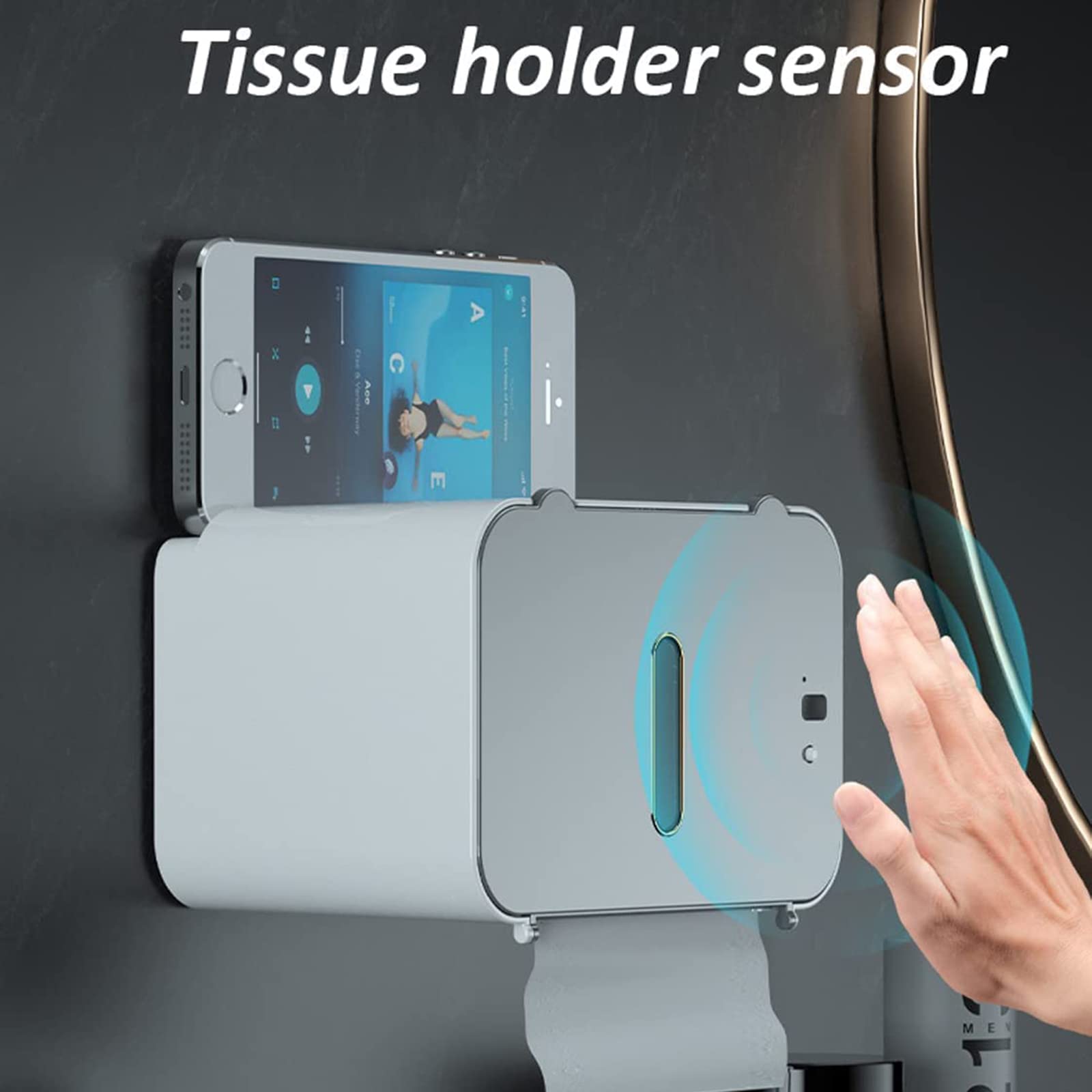 Smart Touchless Toilet Paper & Towel Dispenser - Automatic Sensor Bathroom Tissue Holder, Wall Mounted for Home & Commercial Use (Hygienic Hands-Free Solution for Restrooms, Kitchens & Offices)