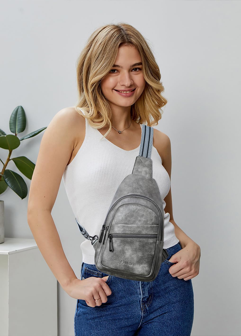 Stylish Women's Crossbody Sling Bag - Adjustable Fanny Pack & Chest Purse for Travel, Shopping & Everyday Use | Perfect for Hiking, Concerts & Running Errands
