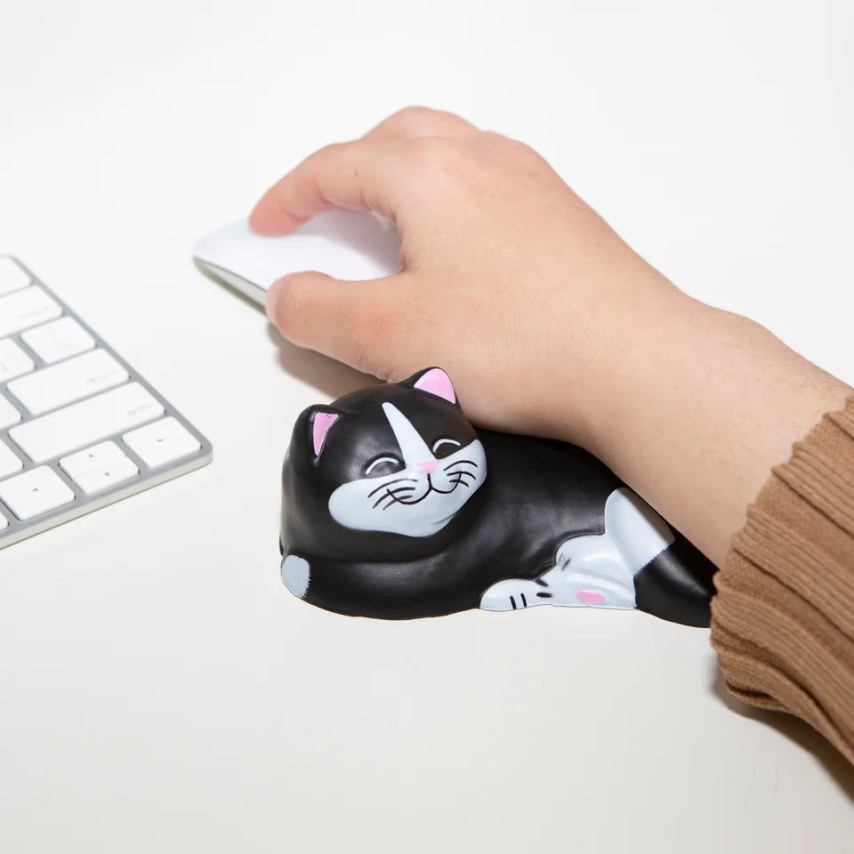 Ergonomic Cat Wrist Rest for Computer & Gaming - Soft Cushion Support for Typing, Office Work & Long Hours PC Use - Perfect for Wrist Pain Relief & Comfort at Home or Office