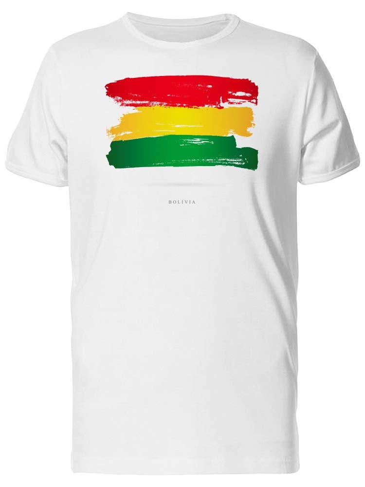 Smartprints Grunge Watercolor Bolivia Flag T-Shirt for Men - Stylish & Comfortable Casual Wear for Travel, Street Fashion & Patriotic Events