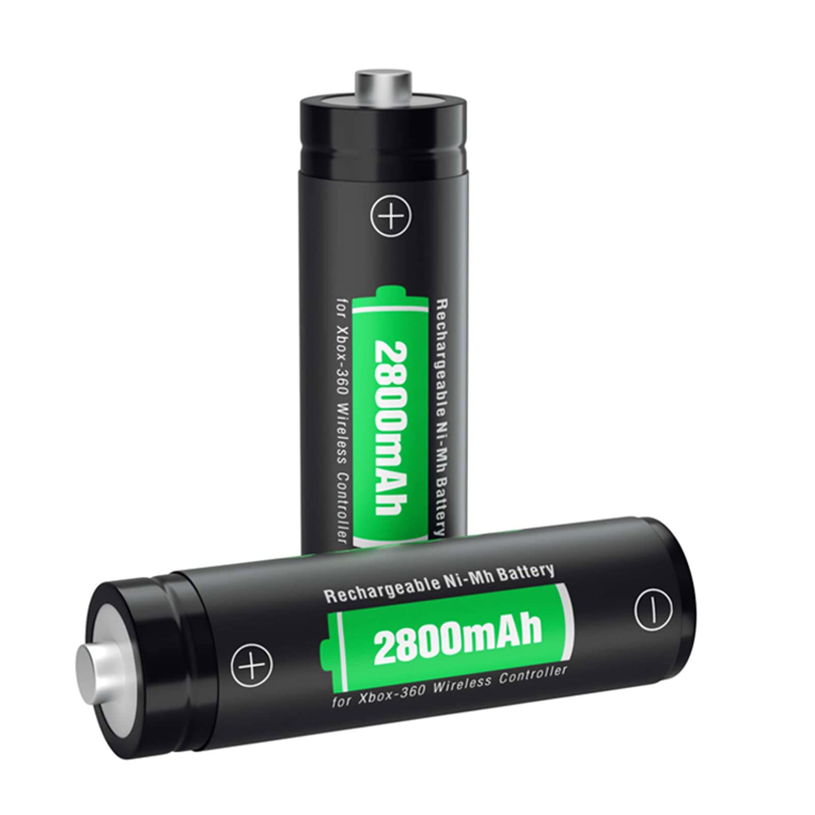 Tectra 4-Pack AA Ni-MH Rechargeable Battery Pack with LCD Charger & Battery Covers for Xbox 360 Wireless Controller - Long-Lasting Power for Gaming Sessions, Perfect Replacement Batteries for Xbox 360 Controllers