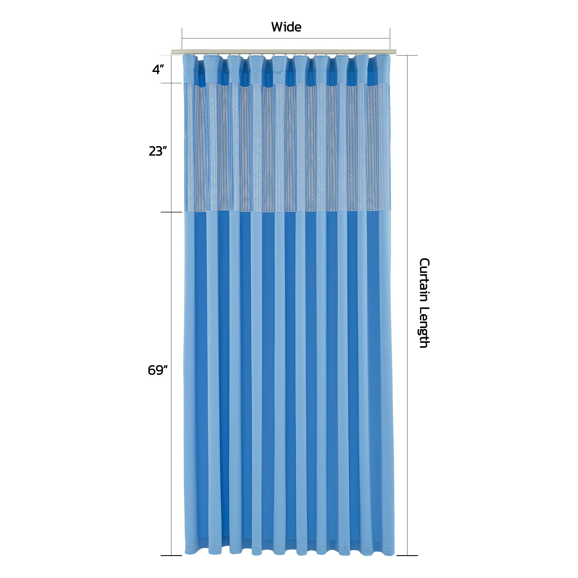 Flame Retardant Hospital Privacy Curtain - 9x8FT Grey Medical Room Divider with Grommets for Clinics, Labs & Healthcare Facilities | Fire-Resistant Cubicle Curtain for Patient Safety & Infection Control