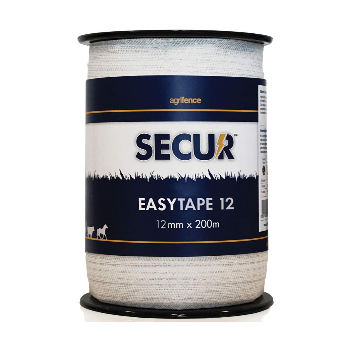 EasyTape Polytape Electric Fencing Tape - Durable Conductive Tape for Livestock & Animal Control - Perfect for Farms, Ranches & Horse Enclosures