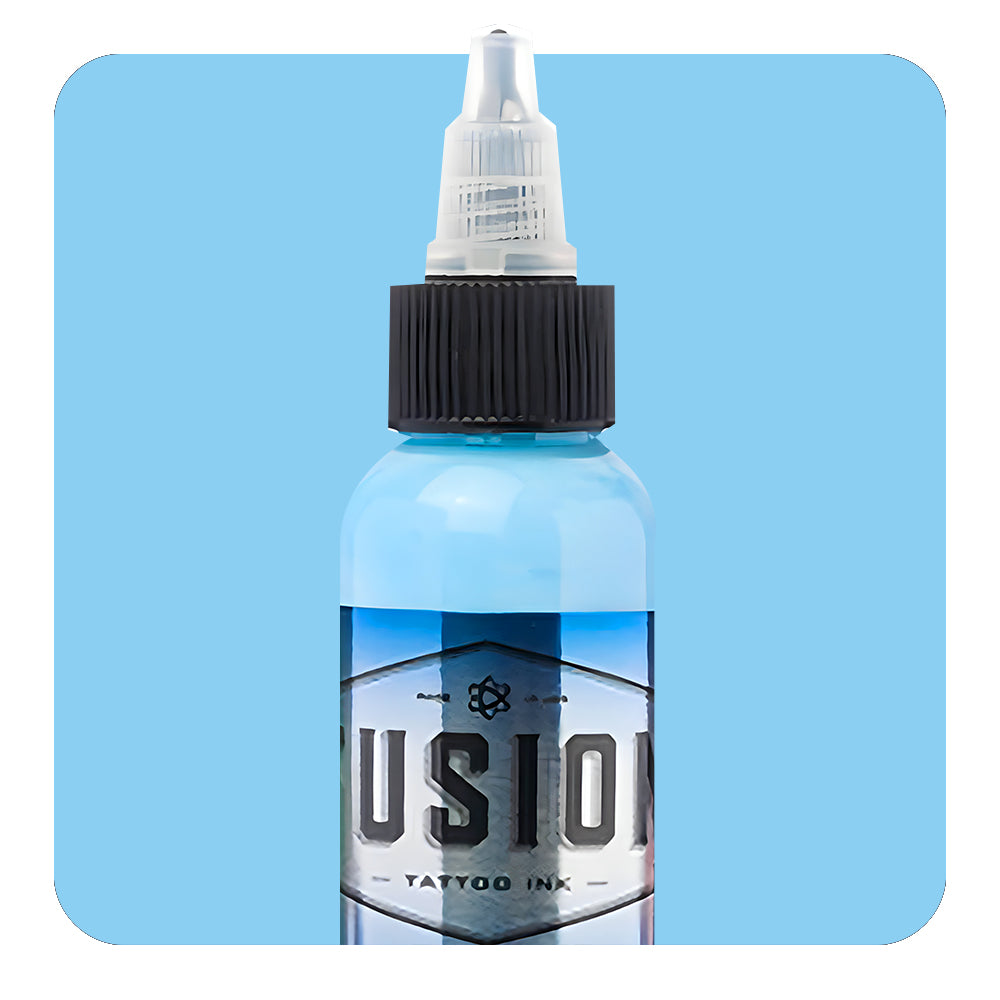 Blue Mist Fusion Tattoo Ink - Professional Tattoo Supplies for Artists (Various Sizes Available) - Perfect for Tattoo Studios, Body Art & Permanent Makeup
