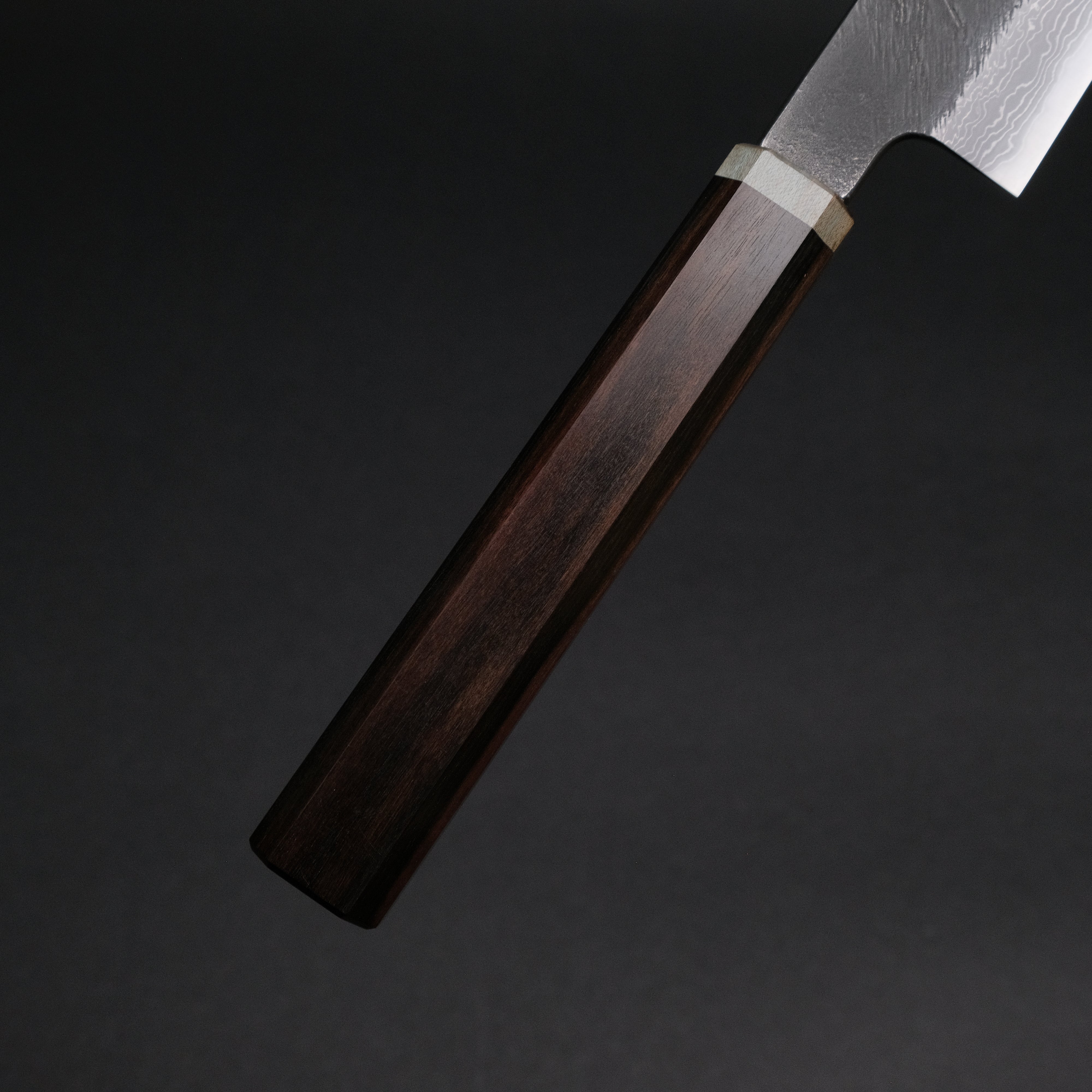 Premium Ajikataya White #2 Matsuba Damascus Sujihiki 270mm Japanese Chef Knife with Ebony & Stabilized Wood Handle - Perfect for Slicing Sashimi, Meat, and Precision Cutting in Professional Kitchens