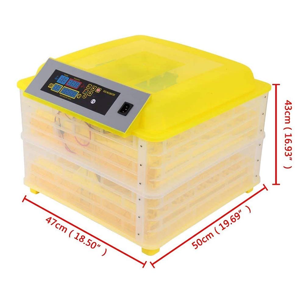 Automatic Egg Incubator for 112 Eggs - Digital Poultry Hatcher with LED Light for Chicken, Duck, Goose, Pigeon & Quail Eggs (110V) | Perfect for Home Farming, Backyard Poultry & Small Hatcheries