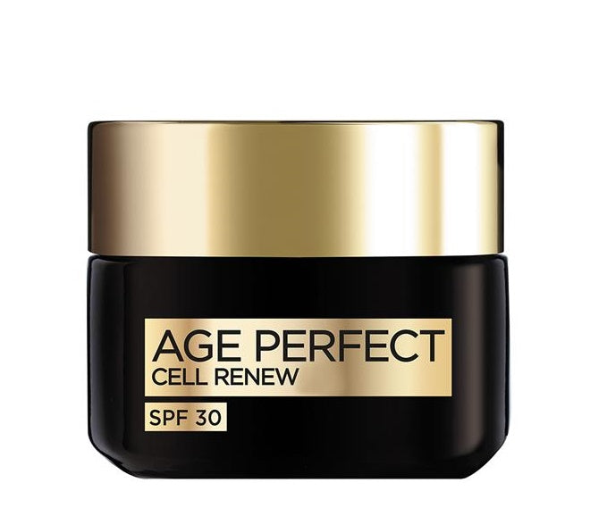 L'Oreal Paris Age Perfect Cell Renew Anti-Aging Day Cream with SPF - Hydrating & Firming Moisturizer for Mature Skin | Daily Skincare Routine