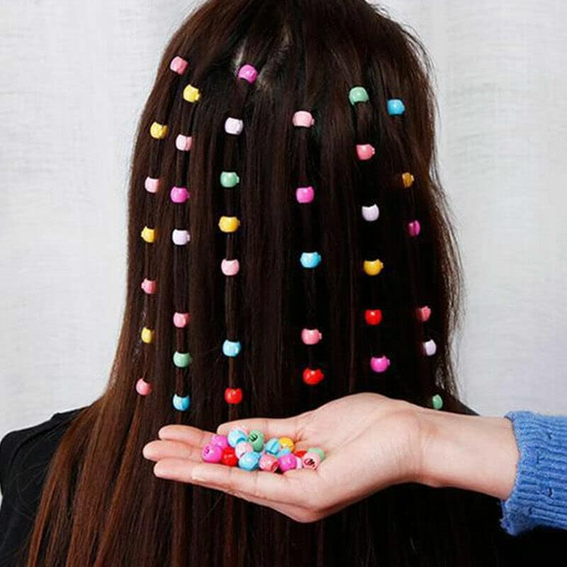 LYTIX 20PCS Mini Beads Hair Clips - Colorful Plastic Hair Claw Clips for Women & Girls - Perfect for School, Work, Parties & Everyday Hairstyles