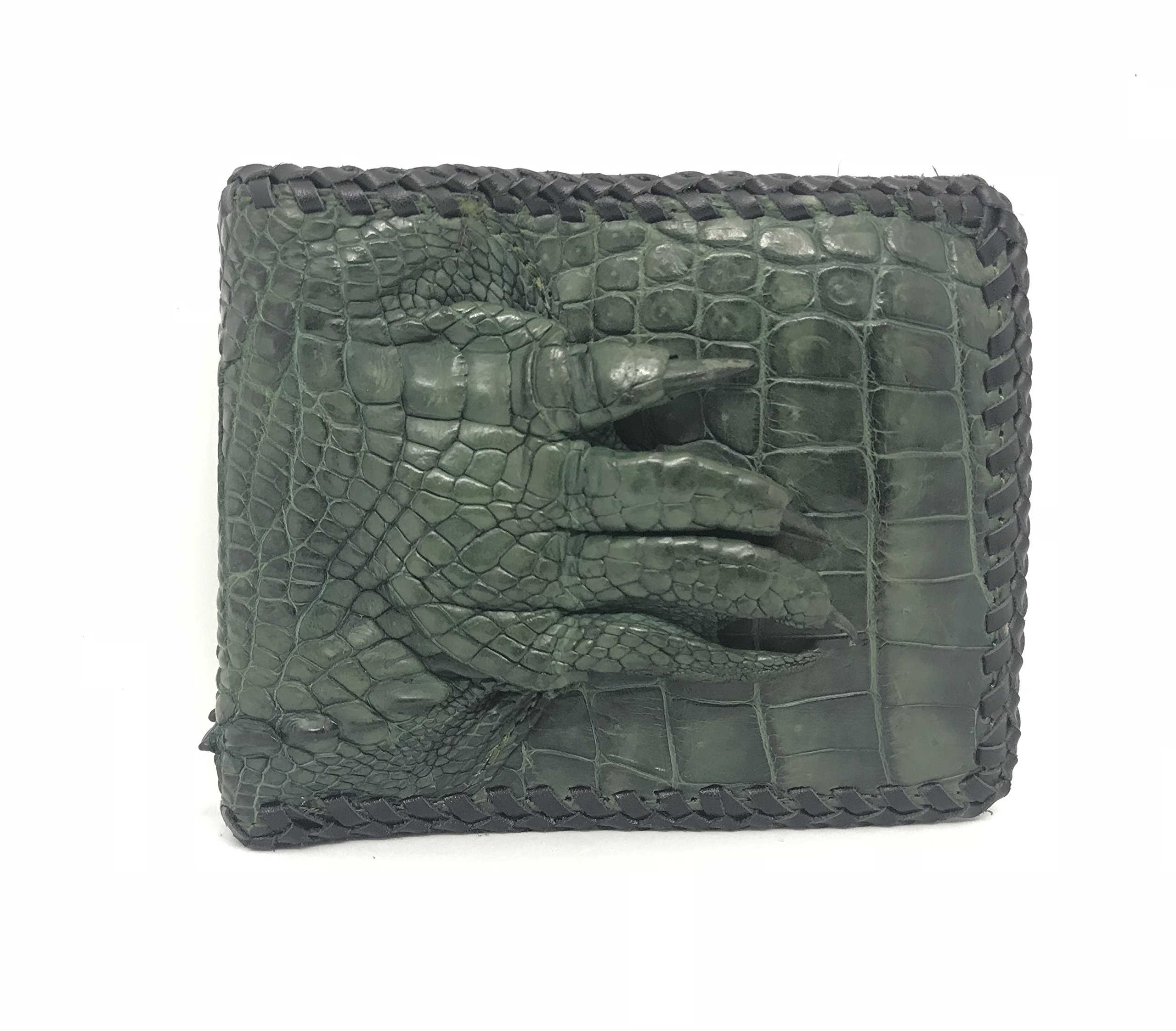 Genuine Crocodile Leather Bifold Wallet for Men - Luxury Alligator Skin Billfold - Perfect for Business, Travel & Everyday Use