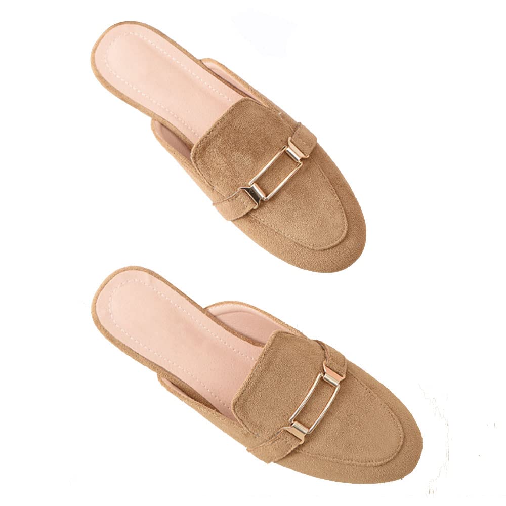 SAILING LU Women's Slip-On Mules & Clogs - Comfortable Closed Round Toe Backless Loafers for Women | Perfect for Casual Wear, Office, and Everyday Comfort