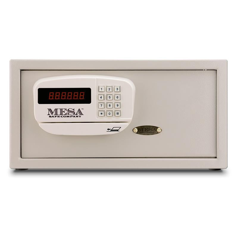 Mesa MHRC916E Hotel Safe - Electronic Digital Security Box for Hotels, Offices & Home Use - Compact & Durable White Safe for Valuables Protection