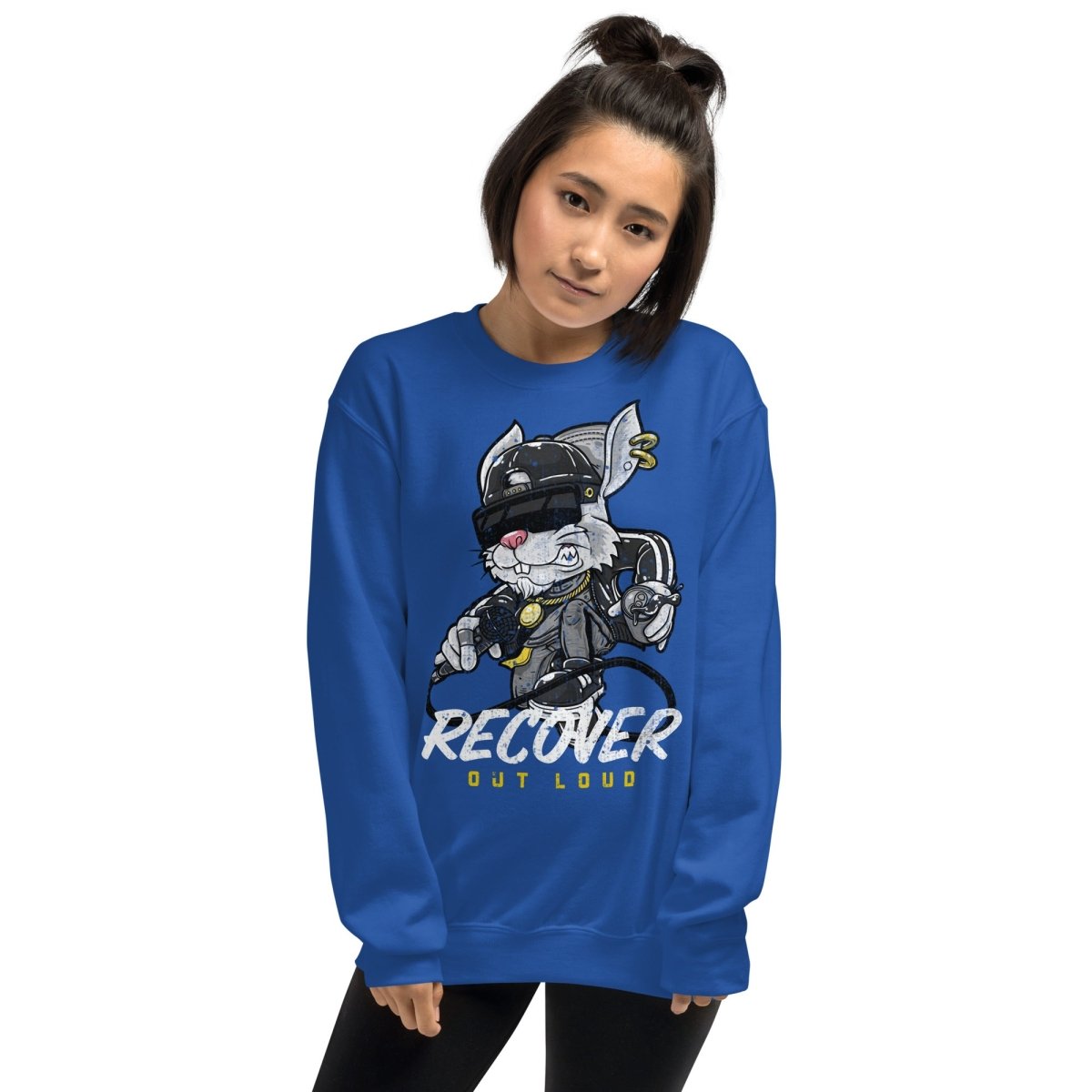 Recover Out Loud Unisex Classic Sweatshirt - Comfortable Cotton Pullover for Men & Women - Perfect for Casual Wear, Gym, and Everyday Outfits