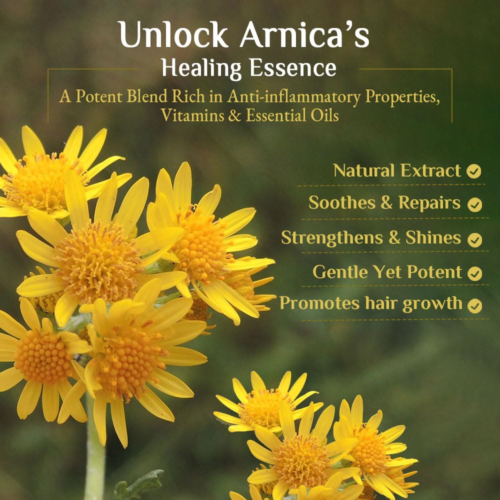 Richfeel Arnica Anti Dandruff Shampoo - 100ml | Eliminates Dandruff Flakes, Controls Excess Oil & Relieves Scalp Itching | For Daily Hair Care & Scalp Health