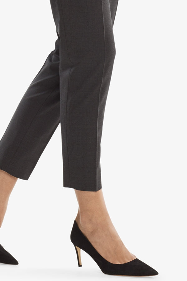 Mejia Tropical Wool Pants - Gray Melange for Men | Comfortable & Breathable for Travel & Business Casual Wear