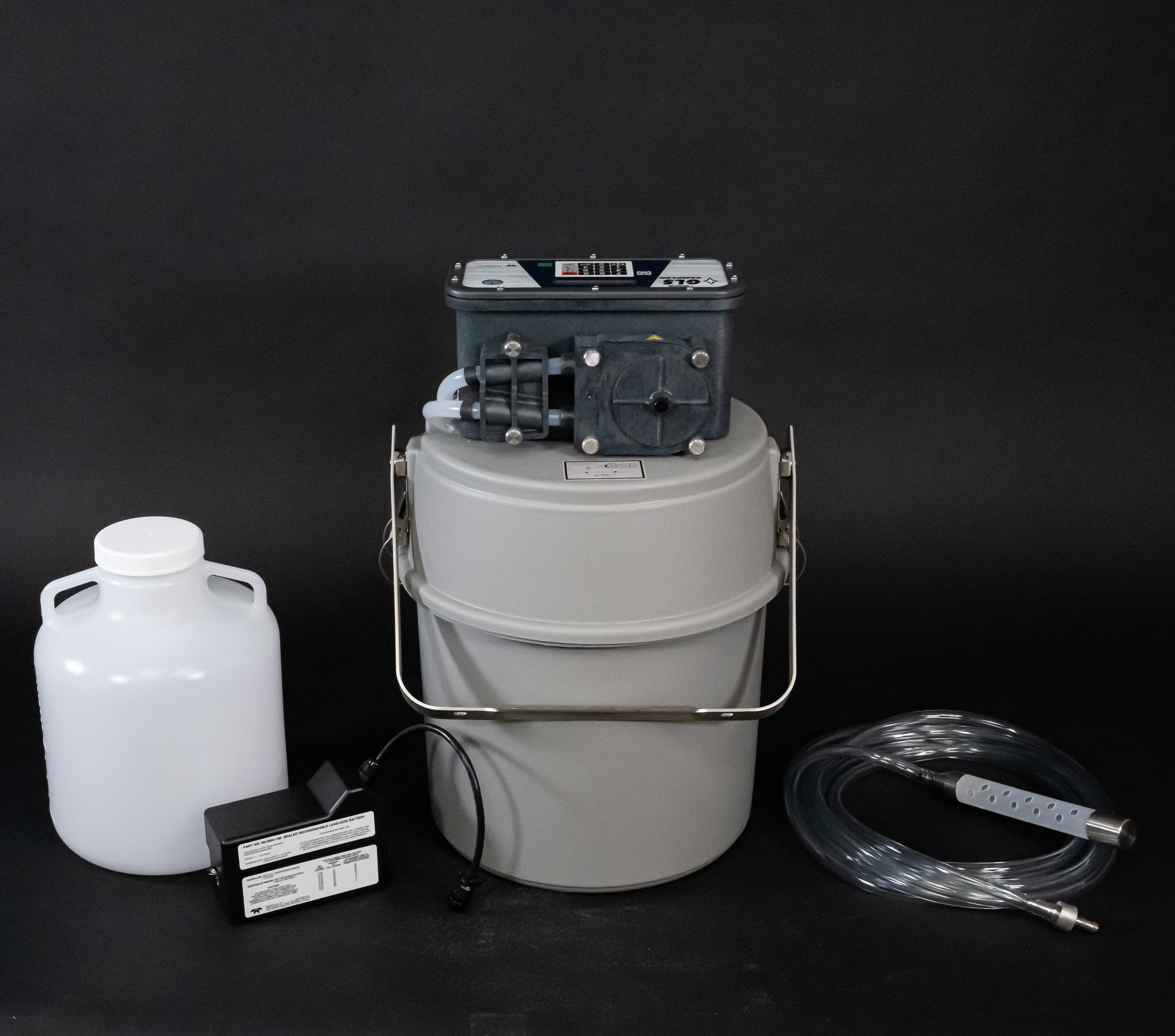GLS Sampler Package - 1 Polyethylene 2.5 Gallon Bottle for Chemical Storage, Liquid Transport & Industrial Use | Durable Plastic Container for Laboratories, Factories & Home DIY Projects