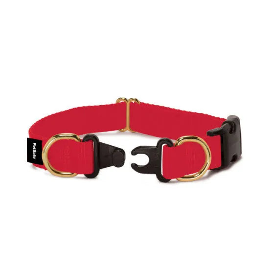 Break Away Safety Dog Collar - KeepSafe® Adjustable Red Reflective Pet Collar for Small Medium Large Dogs - Perfect for Walks, Hiking & Nighttime Visibility