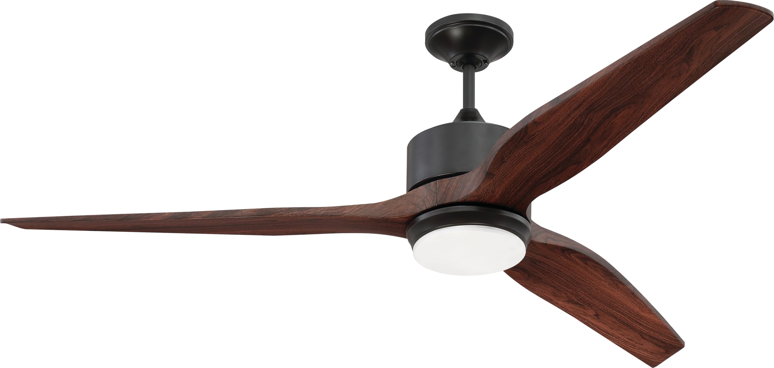 Craftmade MOB60OB3 60-Inch Outdoor Ceiling Fan with LED Light Kit, Remote Control, Oiled Bronze Finish - Perfect for Patio, Deck, Porch and Backyard Cooling