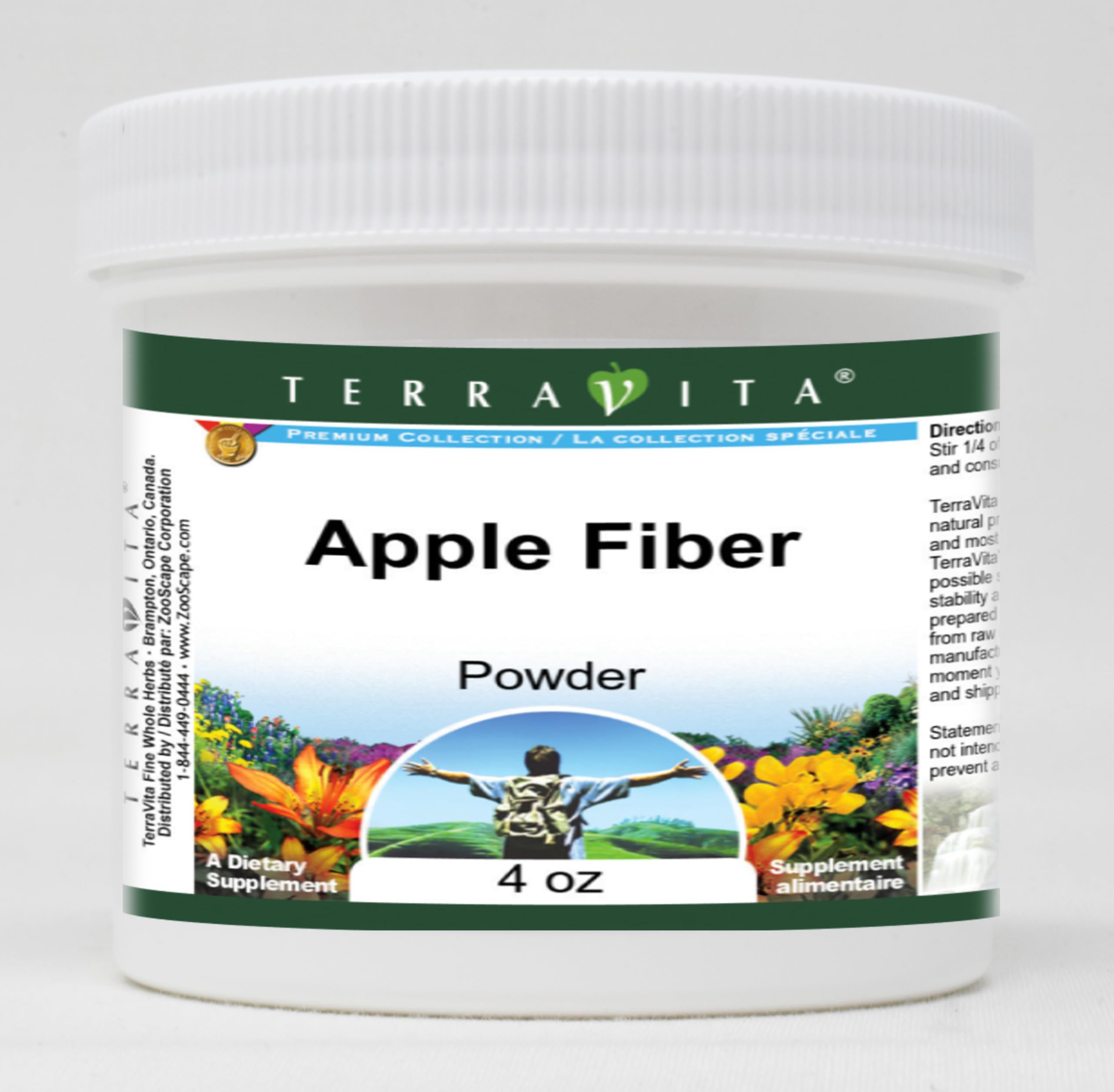 Organic Apple Fiber Powder 4 oz | Natural Digestive Health Supplement | Supports Gut Health & Weight Management | Perfect for Smoothies, Baking & Daily Wellness