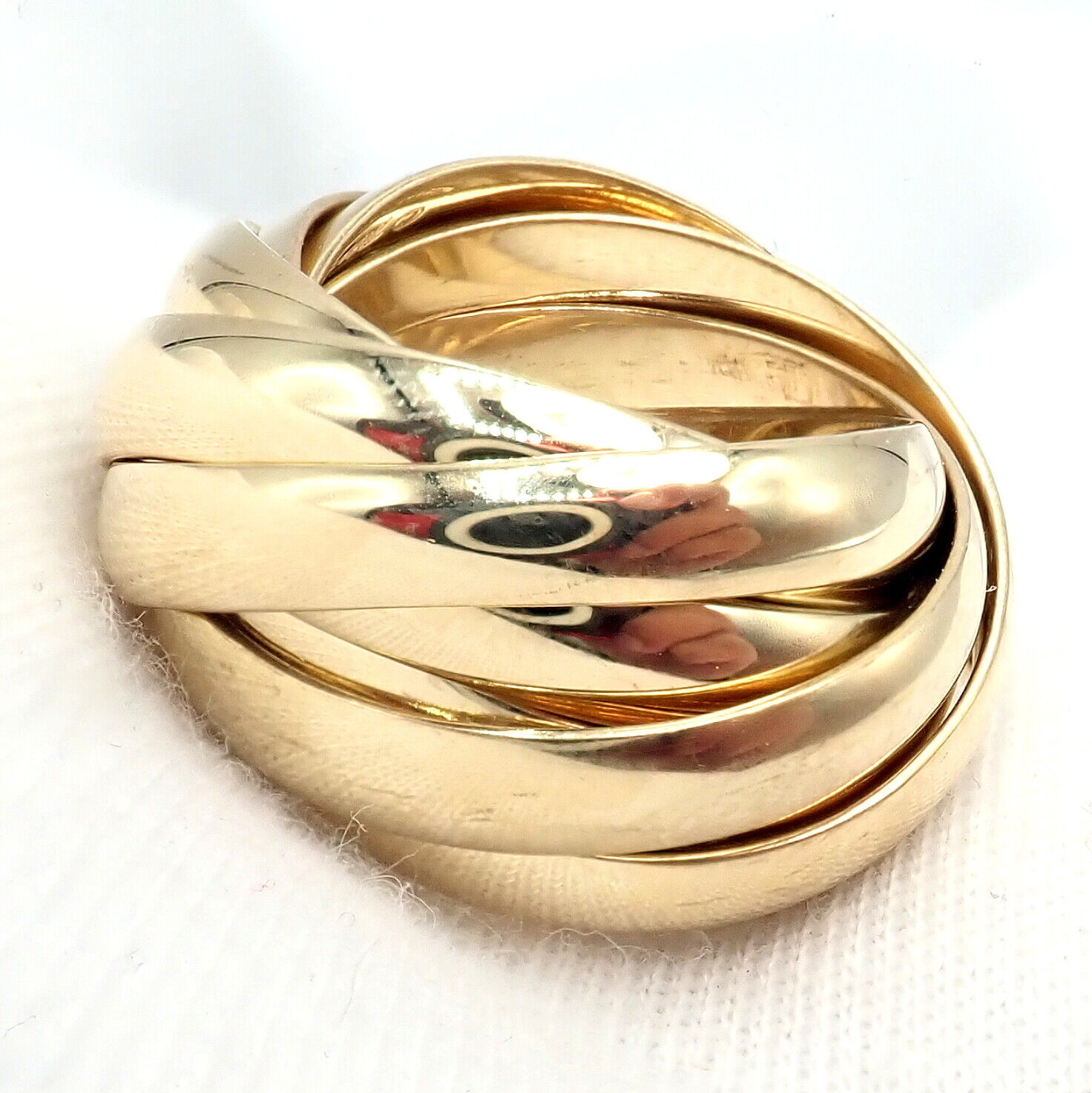 Authentic Tiffany & Co 18k Yellow Gold 9 Row Melody Calife Picasso Ring Size 5 - Luxury Jewelry for Women, Perfect for Weddings, Anniversaries & Special Occasions