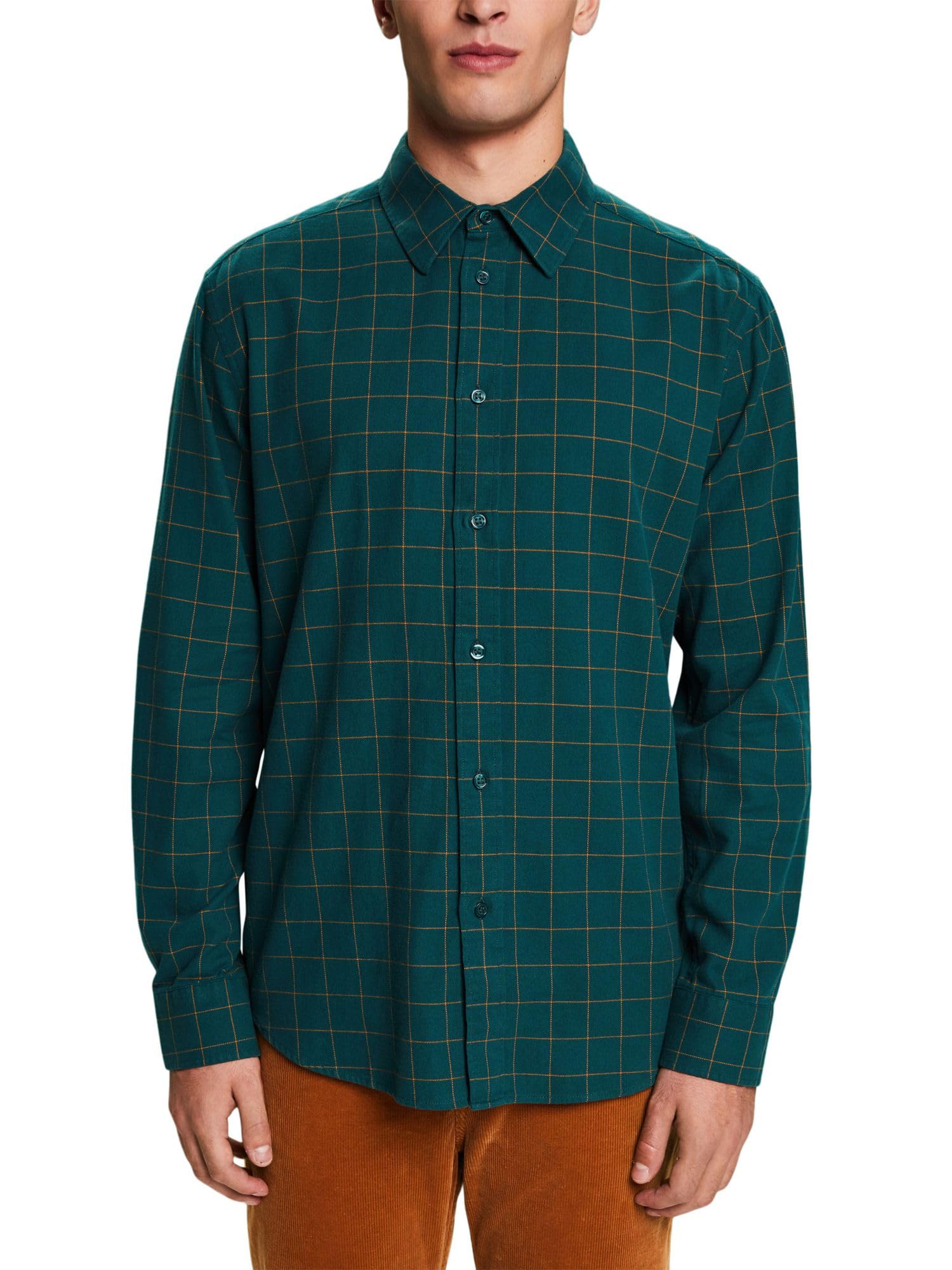 ESPRIT Men's Casual Button Down Shirt - Slim Fit Long Sleeve Dress Shirt for Business, Office & Formal Wear | Comfortable Cotton Fabric for Everyday Style