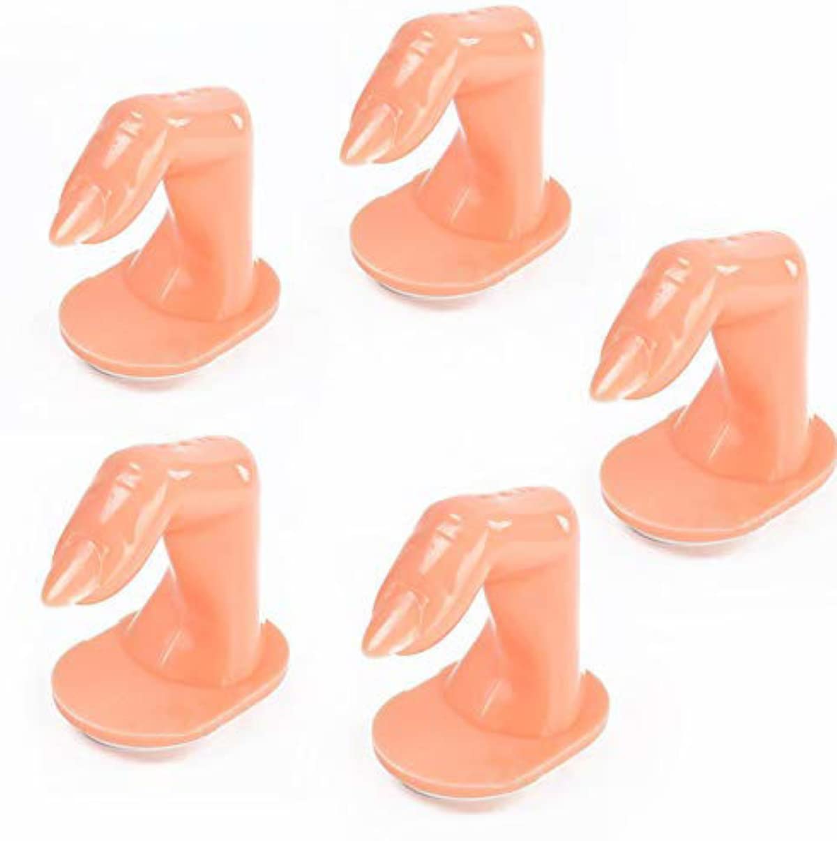 Professional Fake Fingers with Nails - 10pcs Plastic Hand Nail Art Practice Tools for Manicure Training, Display & Nail Extension Practice - Perfect for Salon Students & DIY Nail Art Enthusiasts