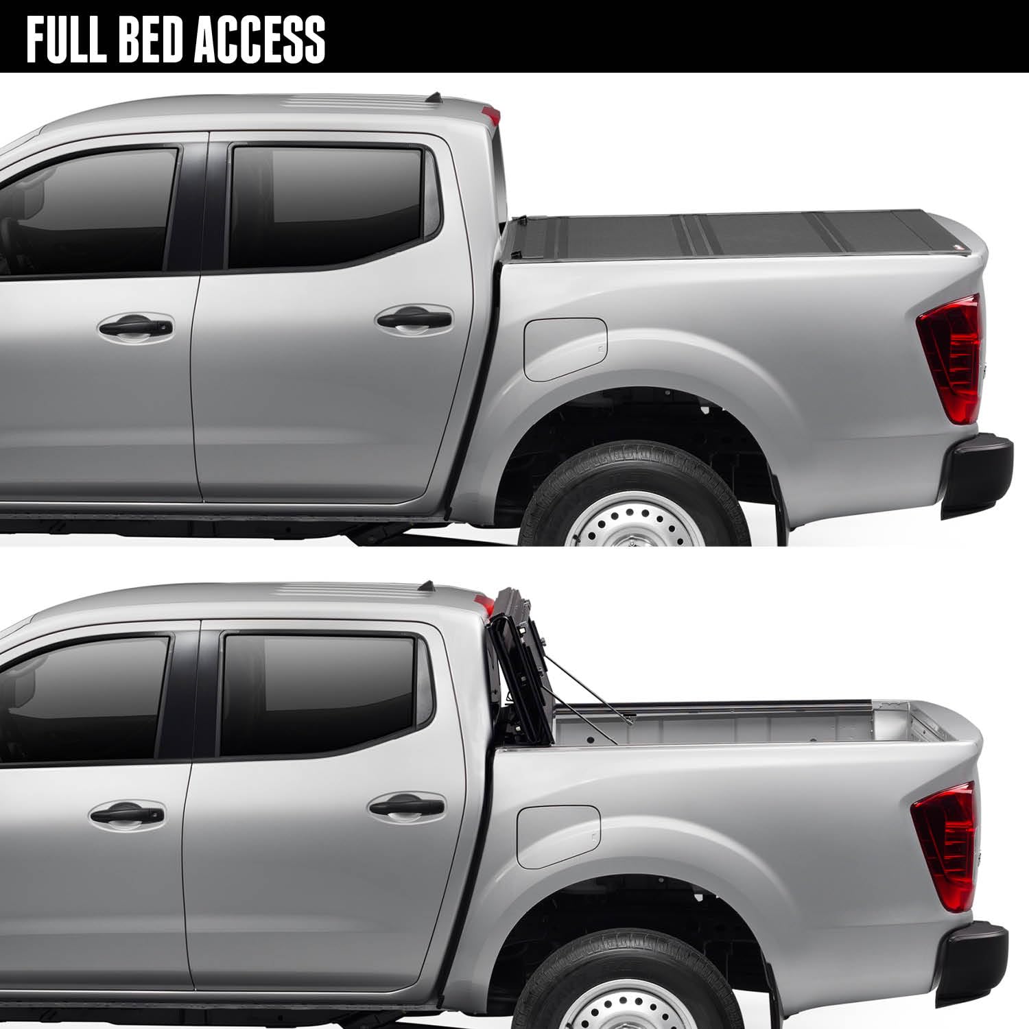 BAK BAKFlip G2 Hard Folding Truck Bed Tonneau Cover for 2007-2021 Toyota Tundra 5'7