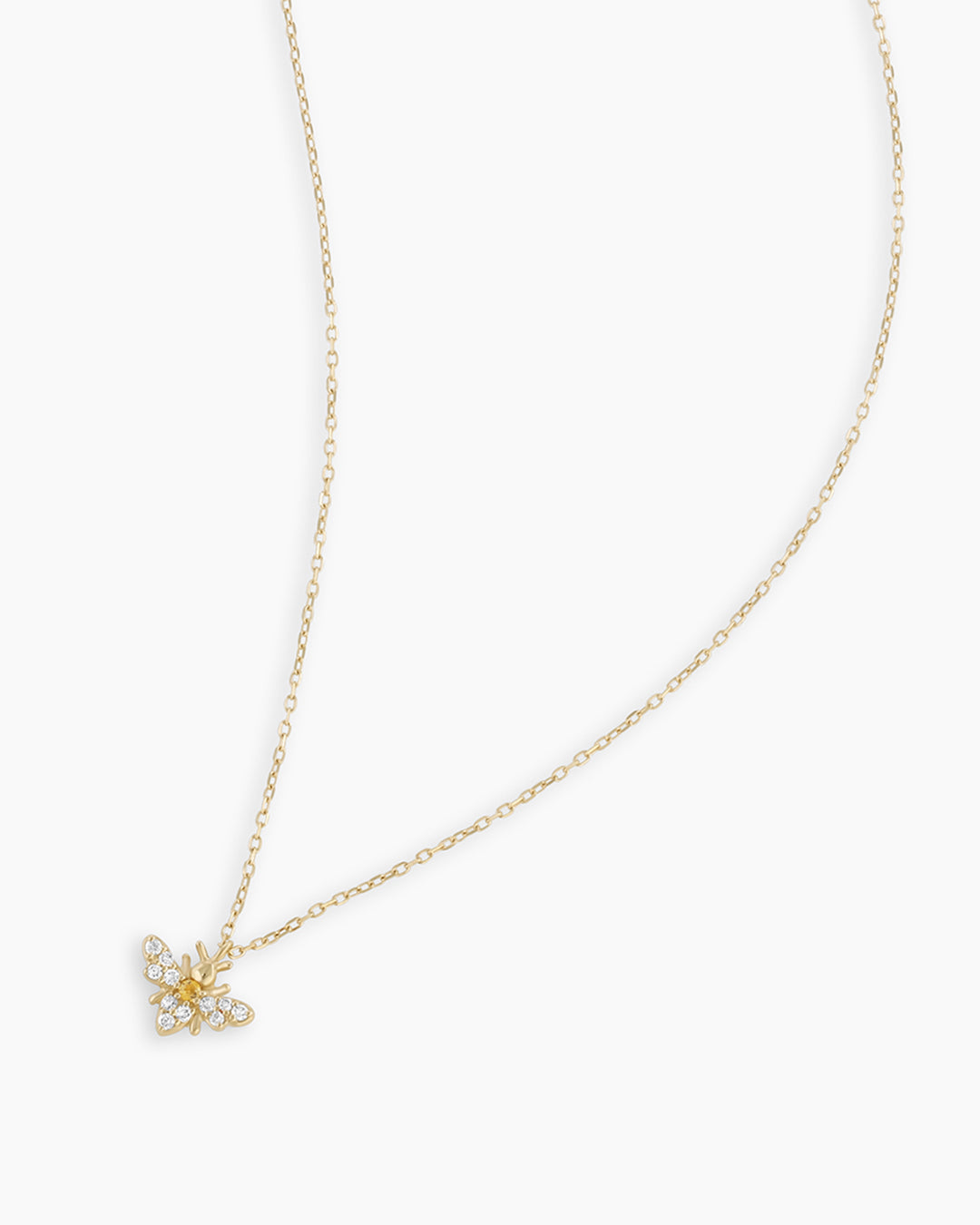 Diamond Bee Necklace for Women - 14K Gold Plated Bee Pendant Jewelry - Perfect for Birthday, Anniversary & Valentine's Day Gifts