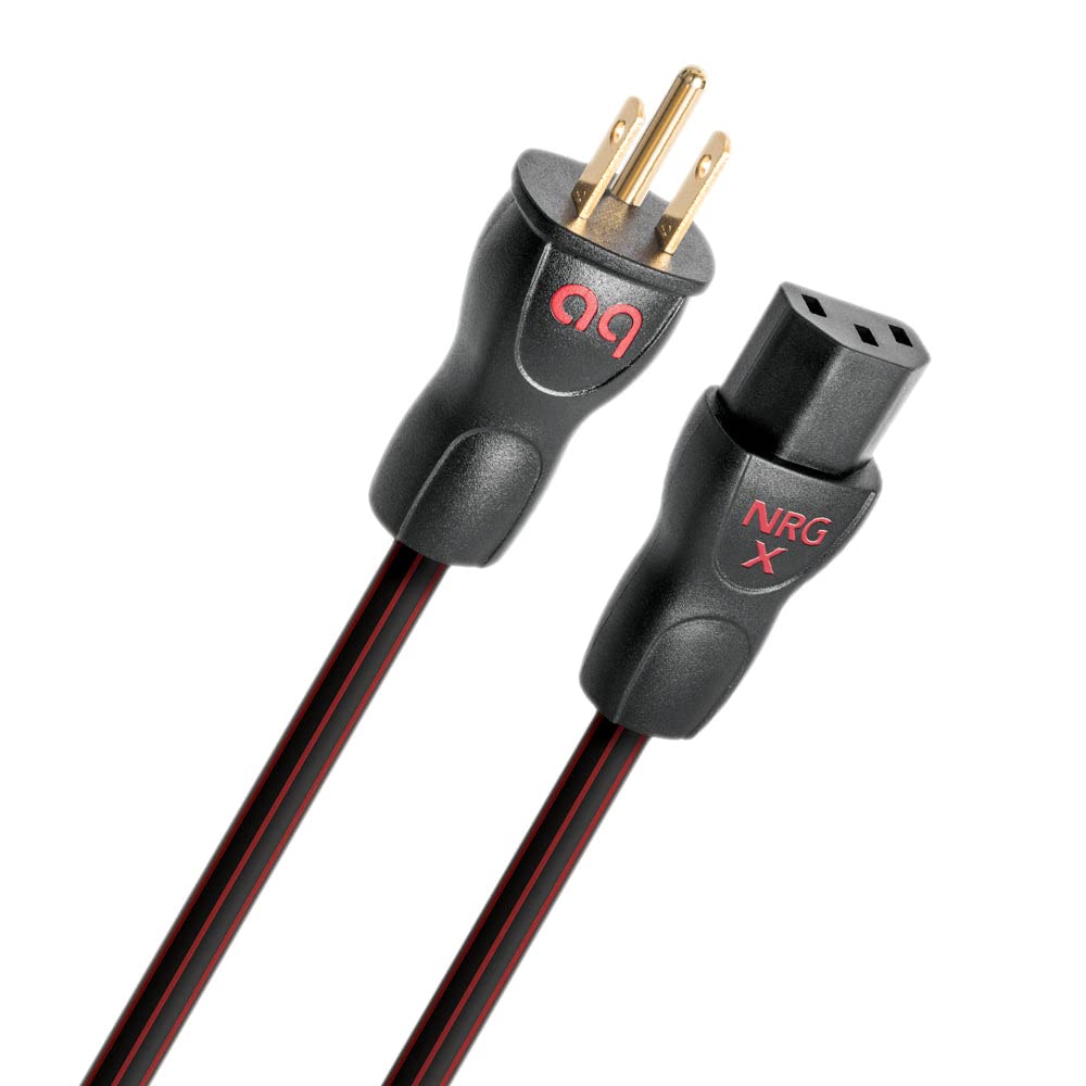 AudioQuest NRG-X3 High-Performance Power Cable for Amplifiers & Power Conditioners - 3.28ft (1m) - Perfect for Home Theater & Studio Audio Systems